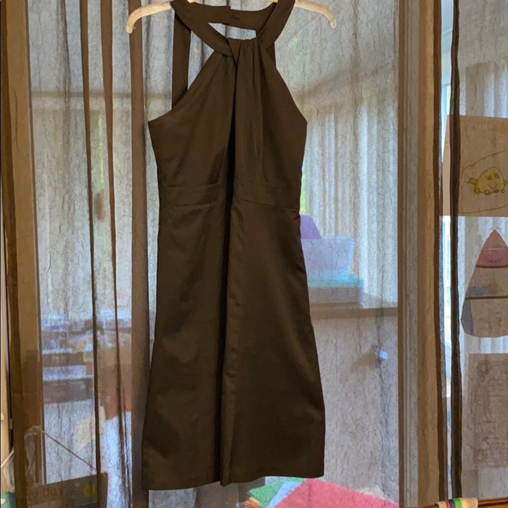 Black halter dress